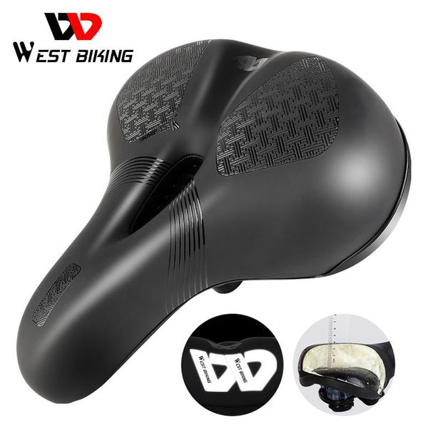 bike saddles west biking wide soft bicycle saddle hollow absorption mountain seat breathable reflective waterproof cycling cushion
bike saddles west biking wide soft bicycle saddle hollow absorption mountain seat breathable reflective waterproof cycling cushion