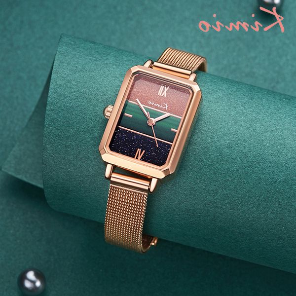 kimio 2021 fashion ladies dresses famous brand rectangle female watch for women stylish starry sky quartz women's watches, Slivery;brown
kimio 2021 fashion ladies dresses famous brand rectangle female watch for women stylish starry sky quartz women's watches, Slivery;brown