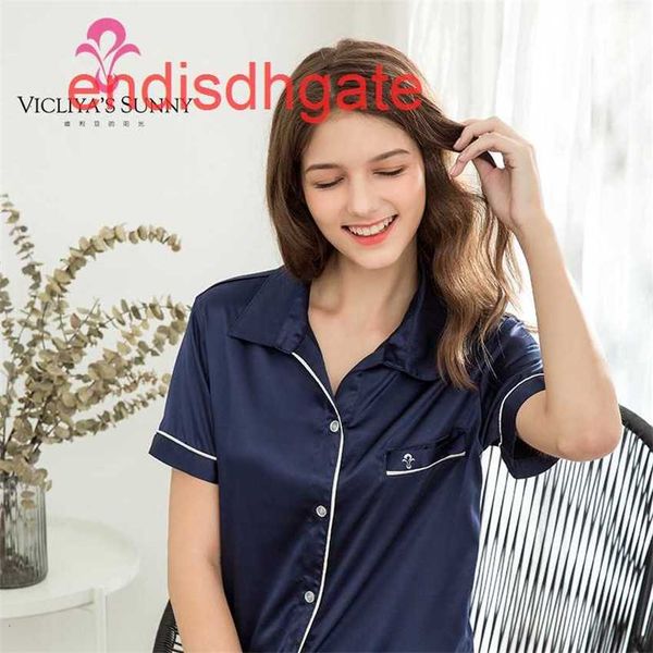 factorypzmesummer new ice silk pajamas thin women's short sleeve shorts two piece leisure home wear, Black;white
factorypzmesummer new ice silk pajamas thin women's short sleeve shorts two piece leisure home wear, Black;white