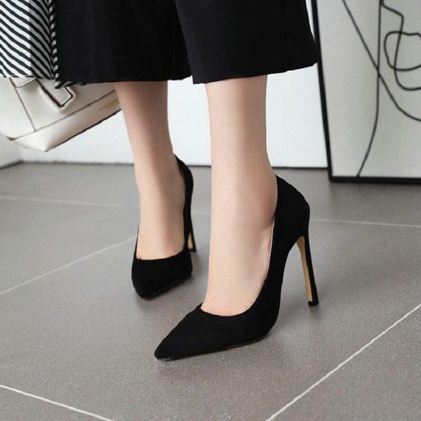 dress shoes sianie tianie pointed toe flock ladies pumps shallow classic woman party dance office thin high heesl women stilettos heels, Black
dress shoes sianie tianie pointed toe flock ladies pumps shallow classic woman party dance office thin high heesl women stilettos heels, Black