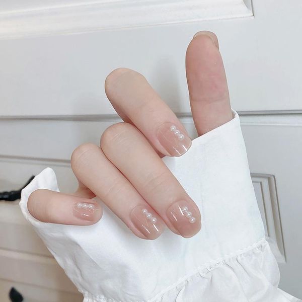 false nails nude nail piece 24 pcs stick on jelly patch boba tea color glossy manicure for salon art diy unhas postiça, Red;gold
false nails nude nail piece 24 pcs stick on jelly patch boba tea color glossy manicure for salon art diy unhas postiça, Red;gold