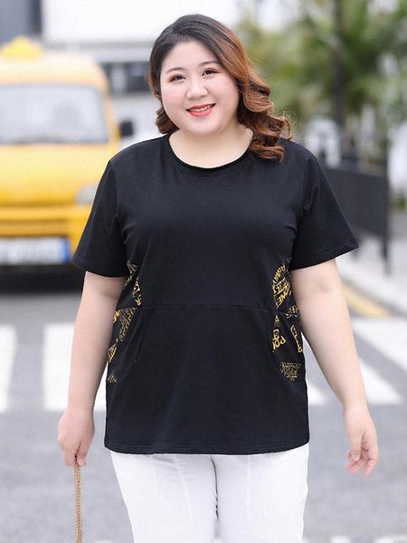 plus size t-shirt women t-shirts summer o-neck short sleeve printed letter show thin loose casual female, Black
plus size t-shirt women t-shirts summer o-neck short sleeve printed letter show thin loose casual female, Black