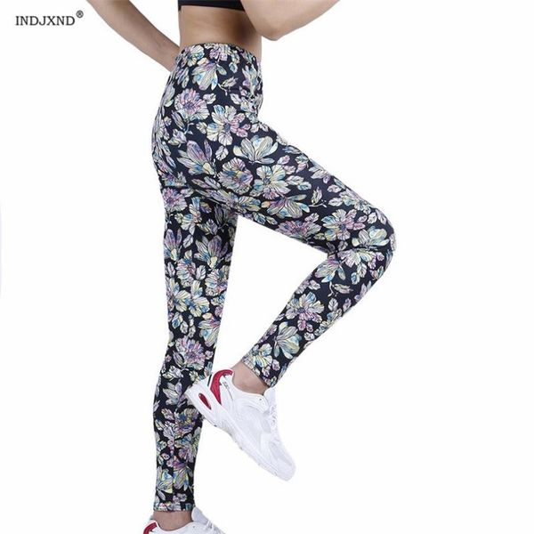 women's leggings indjxnd fitness women fashion patchwork high waist elastic push up ankle length polyester flower printed clothes, Black
women's leggings indjxnd fitness women fashion patchwork high waist elastic push up ankle length polyester flower printed clothes, Black
