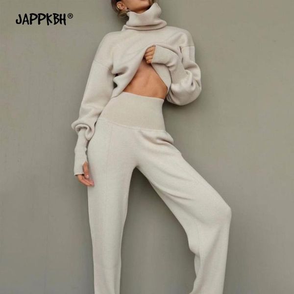 women's two piece pants women tracksuits wives 2021 spring casual loose knitwear turtleneck sweater suit female elegant oversize solid, White
women's two piece pants women tracksuits wives 2021 spring casual loose knitwear turtleneck sweater suit female elegant oversize solid, White