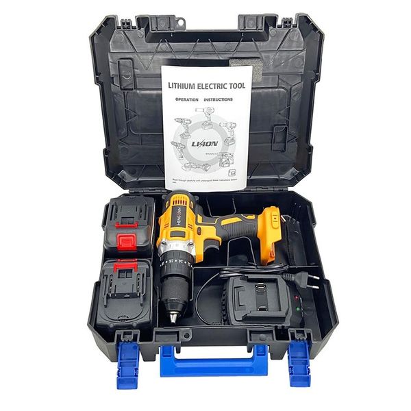 professiona electric drills 13mm 18v 20+3 torque impact drill cordless hammer screwdriver power tools with plastic tool box
professiona electric drills 13mm 18v 20+3 torque impact drill cordless hammer screwdriver power tools with plastic tool box