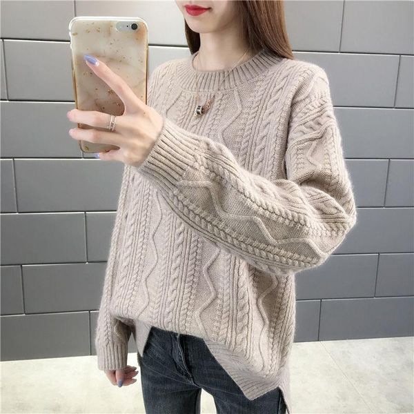 women's sweaters peonfly solid color korean loose sweater women knitted pullover casual o neck long sleeve female jumpers basic, White;black
women's sweaters peonfly solid color korean loose sweater women knitted pullover casual o neck long sleeve female jumpers basic, White;black
