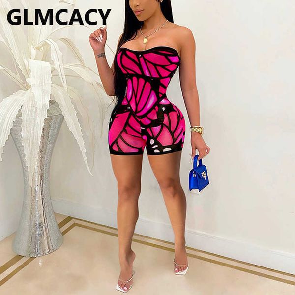 women off shoulder tube rompers butterfly-like printed short playsuits 210702, Black;white
women off shoulder tube rompers butterfly-like printed short playsuits 210702, Black;white