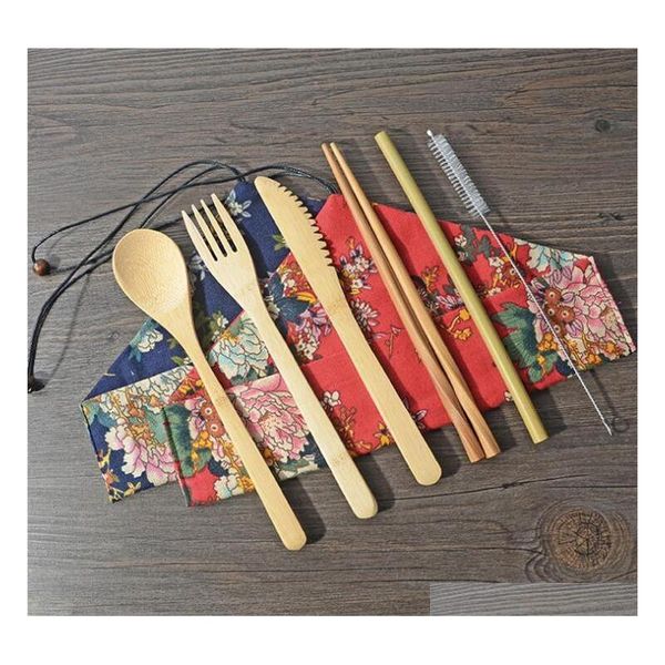 6 designs bamboo flatware set 7pcs/set portable cutlery set with cloth bag dinnerware set knife fork spoon chopstic jllksf ladyshome
6 designs bamboo flatware set 7pcs/set portable cutlery set with cloth bag dinnerware set knife fork spoon chopstic jllksf ladyshome