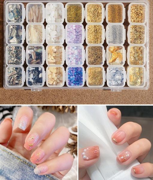 nail art decorations 28 grids metal rivet uv gel polish decoration studs mix style pearl stars moon abalone shells slice strass diyjewelry, Silver;gold
nail art decorations 28 grids metal rivet uv gel polish decoration studs mix style pearl stars moon abalone shells slice strass diyjewelry, Silver;gold