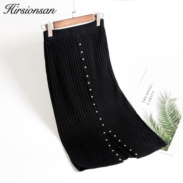 skirts hirsionsan womens 2021 autumn winter high waist pencil skirt elegant bodycon buttons black knitted midi
skirts hirsionsan womens 2021 autumn winter high waist pencil skirt elegant bodycon buttons black knitted midi