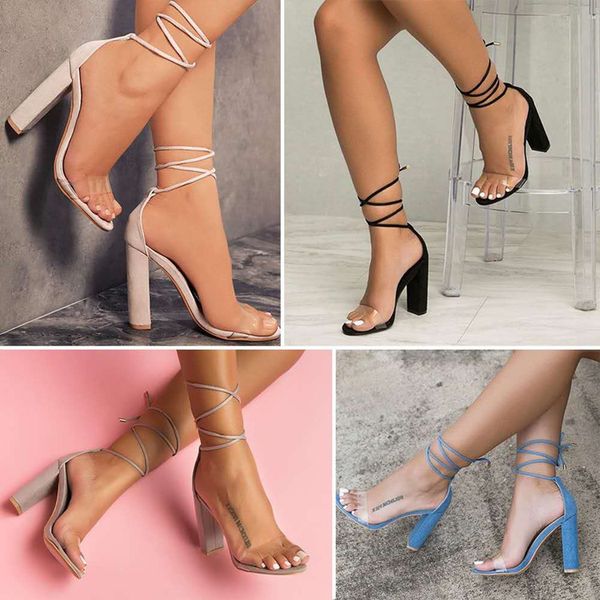 women's sho 20 years cross strap thick heel high-heeled sandals large women's 
women's sho 20 years cross strap thick heel high-heeled sandals large women's