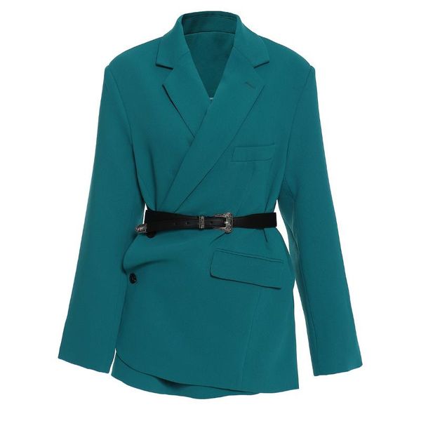 women's suits & blazers chic loose light blue women blazer summer one button female suit jacket full sleeve outwear blaser femme 2021, White;black
women's suits & blazers chic loose light blue women blazer summer one button female suit jacket full sleeve outwear blaser femme 2021, White;black