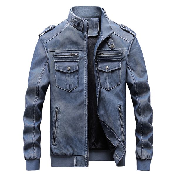 autumn coat men leather jacket mens vintage fashion zipper pu plus military flight kg-1, Black;brown
autumn coat men leather jacket mens vintage fashion zipper pu plus military flight kg-1, Black;brown