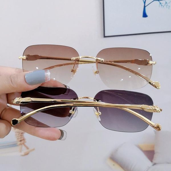 sunglasses oloey small rectangle women trendy fashion metal rimless eyewear female brand designer shade camping hiking uv400gafa, White;black
sunglasses oloey small rectangle women trendy fashion metal rimless eyewear female brand designer shade camping hiking uv400gafa, White;black