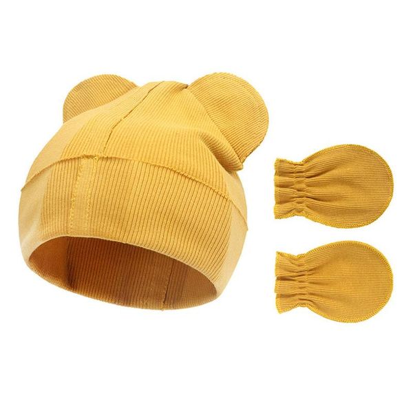 caps & hats 2pcs/set autumn winter baby hat gloves set cute bear ear solid color infant beanies cap soft cotton elastic kid girl boy mitten, Yellow
caps & hats 2pcs/set autumn winter baby hat gloves set cute bear ear solid color infant beanies cap soft cotton elastic kid girl boy mitten, Yellow