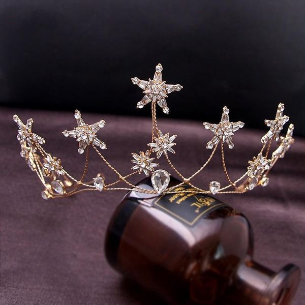 hair clips & barrettes shine star crystal princess crown wedding tiara gold color bridal headpiece women prom hairband accessories, Golden;silver
hair clips & barrettes shine star crystal princess crown wedding tiara gold color bridal headpiece women prom hairband accessories, Golden;silver