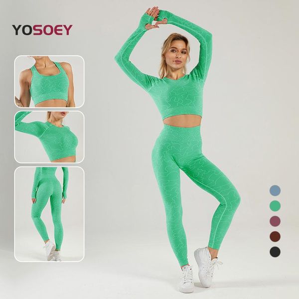 yoga outfit yosoey women set 2/3pcs gym fitness sportswear high waist leggings sports bra seamless shirts crop workout clothes suit
yoga outfit yosoey women set 2/3pcs gym fitness sportswear high waist leggings sports bra seamless shirts crop workout clothes suit