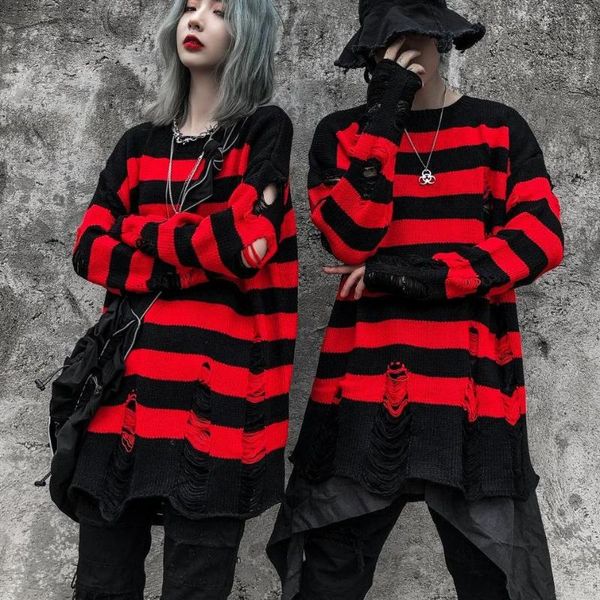 women's sweaters hip-hop punk oversized sweater women winter harajuku fashion frayed design wool knitted retro lazy streetwear y2k jack, White;black
women's sweaters hip-hop punk oversized sweater women winter harajuku fashion frayed design wool knitted retro lazy streetwear y2k jack, White;black