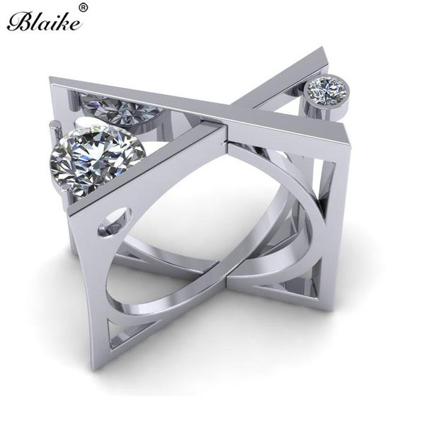 wedding rings blaike silver color geometric cross for women exquisite white zircon ring party jewelry gifts, Slivery;golden
wedding rings blaike silver color geometric cross for women exquisite white zircon ring party jewelry gifts, Slivery;golden