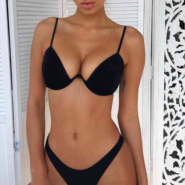 push up unpadded brazilian bikini set women 4 colors bandage bikini set swimsuit triangle swimwear bathing, White;black
push up unpadded brazilian bikini set women 4 colors bandage bikini set swimsuit triangle swimwear bathing, White;black