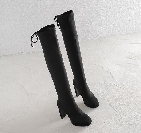 boots 2021 autumn and winter high-heeled knight elastic over the knee thick waterproof female, Black
boots 2021 autumn and winter high-heeled knight elastic over the knee thick waterproof female, Black