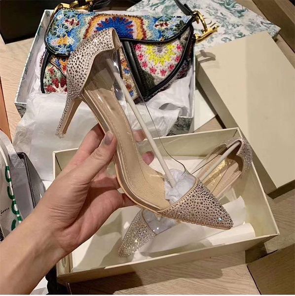 dress shoes d home water diamond high heels, women's thin heels and all-match pointed transparent that can be worn in four seasons, Black
dress shoes d home water diamond high heels, women's thin heels and all-match pointed transparent that can be worn in four seasons, Black