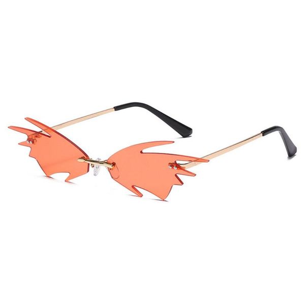 sunglasses fashion fire flame women men 2021 oversized rimless wave sun glasses ladies luxury punk eyewear with box fml, White;black
sunglasses fashion fire flame women men 2021 oversized rimless wave sun glasses ladies luxury punk eyewear with box fml, White;black