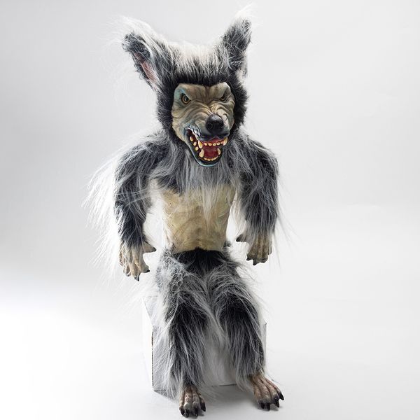 costume accessories horrible werewolf dolls halloween cosplay animal wolf latex plush toy home decor fierce carnival party props, Silver
costume accessories horrible werewolf dolls halloween cosplay animal wolf latex plush toy home decor fierce carnival party props, Silver