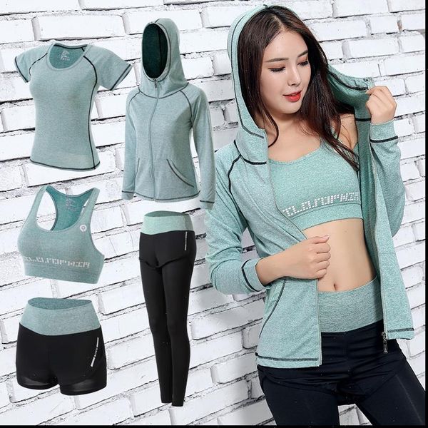5pcs seamless women sport suit set gym workout clothes short sleeve fitness crop high waist seamless leggings suits, Gray
5pcs seamless women sport suit set gym workout clothes short sleeve fitness crop high waist seamless leggings suits, Gray