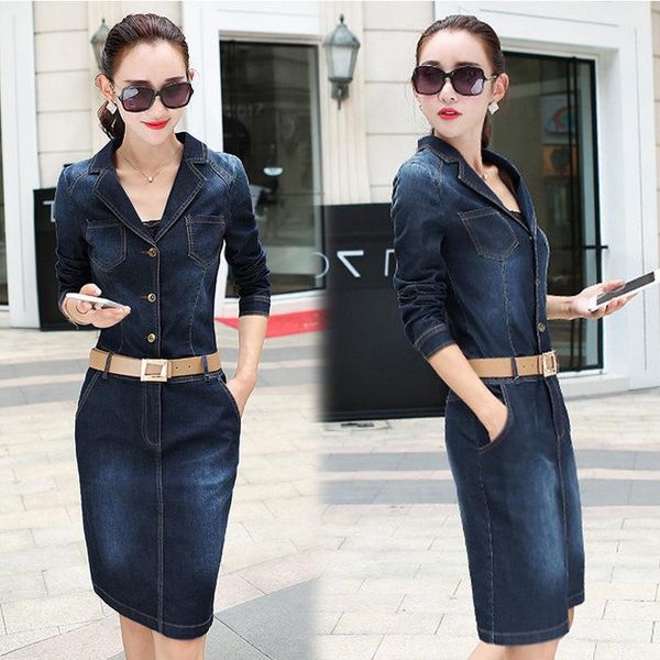 casual dresses 2021 autumn winter denim dress jeans for women washed pocket long sleeve straight, Black;gray
casual dresses 2021 autumn winter denim dress jeans for women washed pocket long sleeve straight, Black;gray
