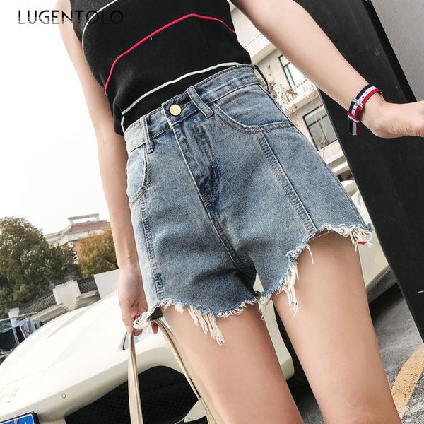 women's jeans lugentolo women shorts summer korean chic loose slim fit wide leg high waist a-line casual fashion young girl, Blue
women's jeans lugentolo women shorts summer korean chic loose slim fit wide leg high waist a-line casual fashion young girl, Blue