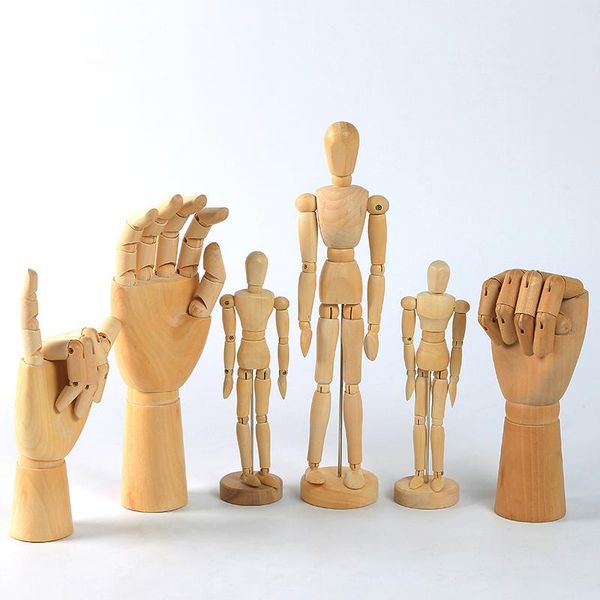decorative objects & figurines 1pc wooden human sculpture painting sketch model movable limbs home decoration artist anime character
decorative objects & figurines 1pc wooden human sculpture painting sketch model movable limbs home decoration artist anime character