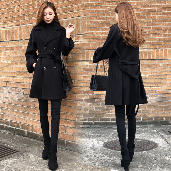 elegant women's coat in the section of cotton padded thick autumn and warm winter thin black wool jacket wild 8lfv
elegant women's coat in the section of cotton padded thick autumn and warm winter thin black wool jacket wild 8lfv