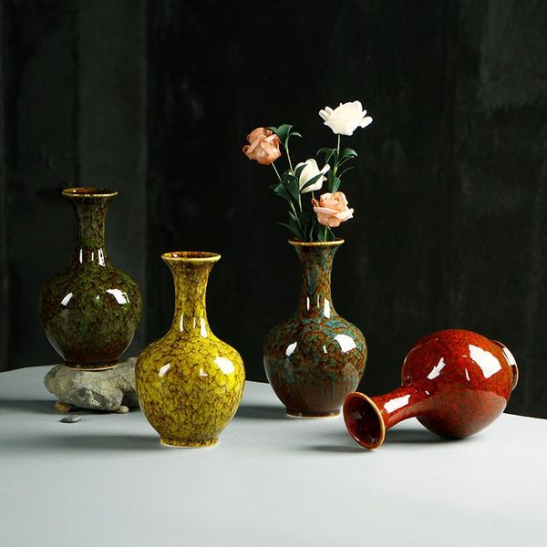 kiln change ceramic vase hydroponic flower inserted dry flower home decoration crafts deskornaments
kiln change ceramic vase hydroponic flower inserted dry flower home decoration crafts deskornaments