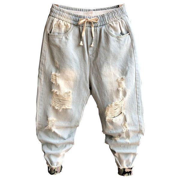 men's pants idopy fashion men`s harem denim joggers ankle cuffed elastic waist ripped distressed drawstring street hip hop for man, Black
men's pants idopy fashion men`s harem denim joggers ankle cuffed elastic waist ripped distressed drawstring street hip hop for man, Black