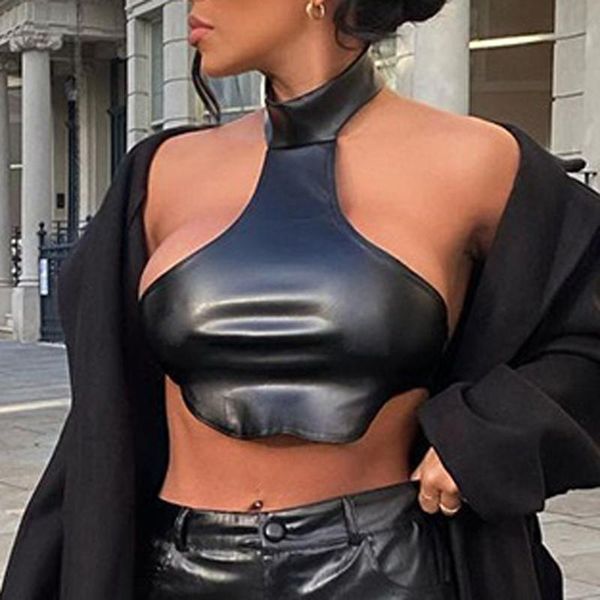 women solid color leather vest ladies sleeveless short vest 2021 new ladies black strapless solid cuteandpsycho
women solid color leather vest ladies sleeveless short vest 2021 new ladies black strapless solid cuteandpsycho