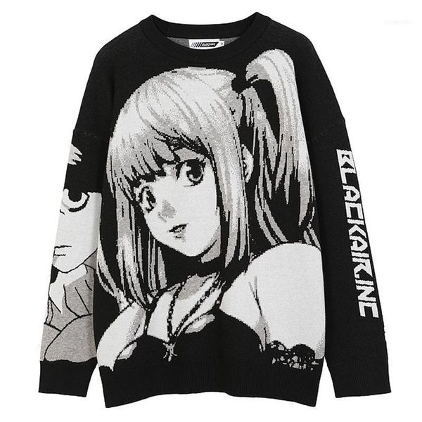 men's sweaters mens cartoon girl knitted loose streetwear 2021 winter casual vintage oversize couple pullovers sweater1, White;black
men's sweaters mens cartoon girl knitted loose streetwear 2021 winter casual vintage oversize couple pullovers sweater1, White;black