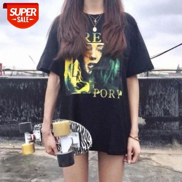 streetwear harajuku t shirt women clothes letter cartoon print tshirt student tees shirt causal loose short-sleeved 2020 t-shirt #195e, White
streetwear harajuku t shirt women clothes letter cartoon print tshirt student tees shirt causal loose short-sleeved 2020 t-shirt #195e, White