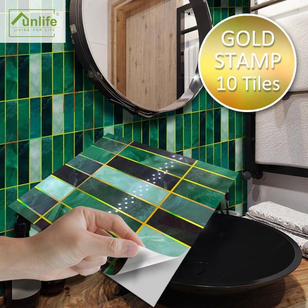 wall stickers funlife® gilding vertical diy tile sticker bathroom decor decal pvc self-adhesive oil-proof kitchen removable
wall stickers funlife® gilding vertical diy tile sticker bathroom decor decal pvc self-adhesive oil-proof kitchen removable