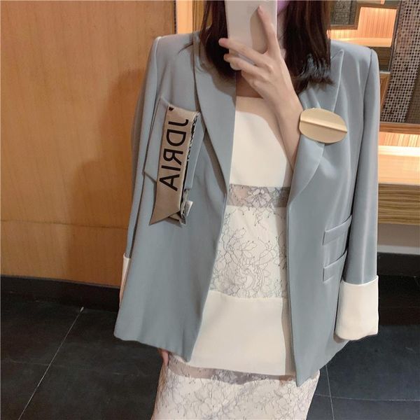 women's suits & blazers accessories blazer women stylish jacket coat elegant 2021 full sleeve notched collar office ladies, White;black
women's suits & blazers accessories blazer women stylish jacket coat elegant 2021 full sleeve notched collar office ladies, White;black