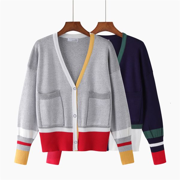women's knits & tees fashion designer cardigan long sleeve single breasted contrast color button knitted sweaters lnc, White
women's knits & tees fashion designer cardigan long sleeve single breasted contrast color button knitted sweaters lnc, White