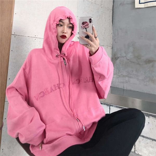 super fire cec sweater women's spring and autumn 2020 new loose korean ins tide lazy wind large cardigan hooded coat, Black
super fire cec sweater women's spring and autumn 2020 new loose korean ins tide lazy wind large cardigan hooded coat, Black
