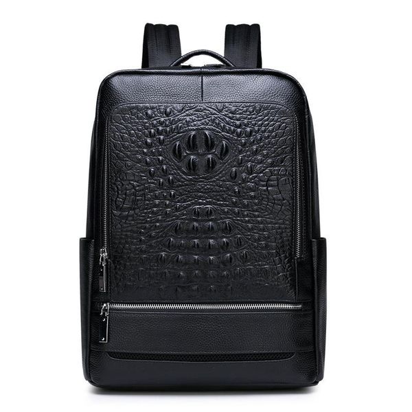 backpack 100% cow genuine leather men backpacks alligator real natural student large computer lapbag
backpack 100% cow genuine leather men backpacks alligator real natural student large computer lapbag
