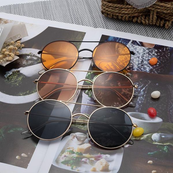 sunglasses fashion vintage brand design round sun glasses for men women metal frame driving uv400 pink mirror gradient goggle, White;black
sunglasses fashion vintage brand design round sun glasses for men women metal frame driving uv400 pink mirror gradient goggle, White;black
