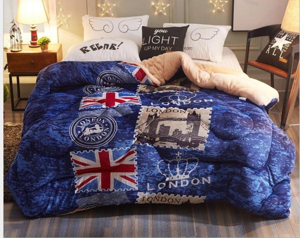 comforters & sets single/double patchwork thick warm quilt luxury star geometric printed winter lamb cashmere blanket comforter quilted bedd
comforters & sets single/double patchwork thick warm quilt luxury star geometric printed winter lamb cashmere blanket comforter quilted bedd