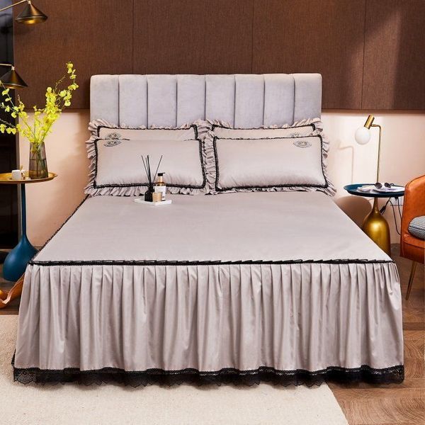 bed skirt 3 pcs lace korean style embroidered cotton clip spreads queen king size ding set luxury bed linen for home/el sjku
bed skirt 3 pcs lace korean style embroidered cotton clip spreads queen king size ding set luxury bed linen for home/el sjku