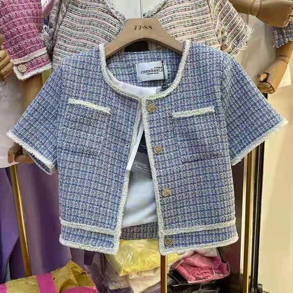 women's jackets small fragrance single breasted short tweed coats women sleeve casual crop thin summer outwear 3x, Black;brown
women's jackets small fragrance single breasted short tweed coats women sleeve casual crop thin summer outwear 3x, Black;brown
