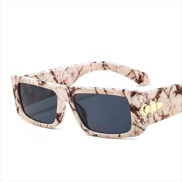 marbling rectangle sunglasses women men fashion brand designer color uv400 lens pc metal hasp frame, White;black
marbling rectangle sunglasses women men fashion brand designer color uv400 lens pc metal hasp frame, White;black