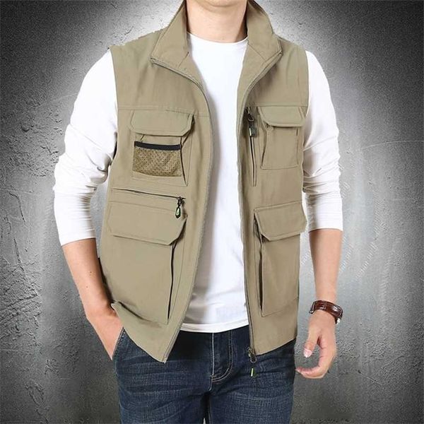 men summer vest jacket multi pockets waistcoat men outwear fishing wear outdoor vest coat male clothing vestscollar plus size 211111, Black;white
men summer vest jacket multi pockets waistcoat men outwear fishing wear outdoor vest coat male clothing vestscollar plus size 211111, Black;white