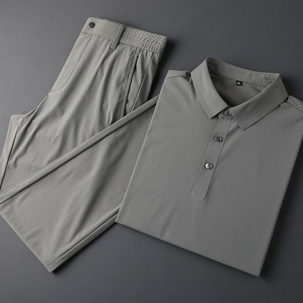 men's tracksuits 2021 luxury silk skating elastic thin breathable quick-drying slim leisure straight tube sports suit, Gray
men's tracksuits 2021 luxury silk skating elastic thin breathable quick-drying slim leisure straight tube sports suit, Gray